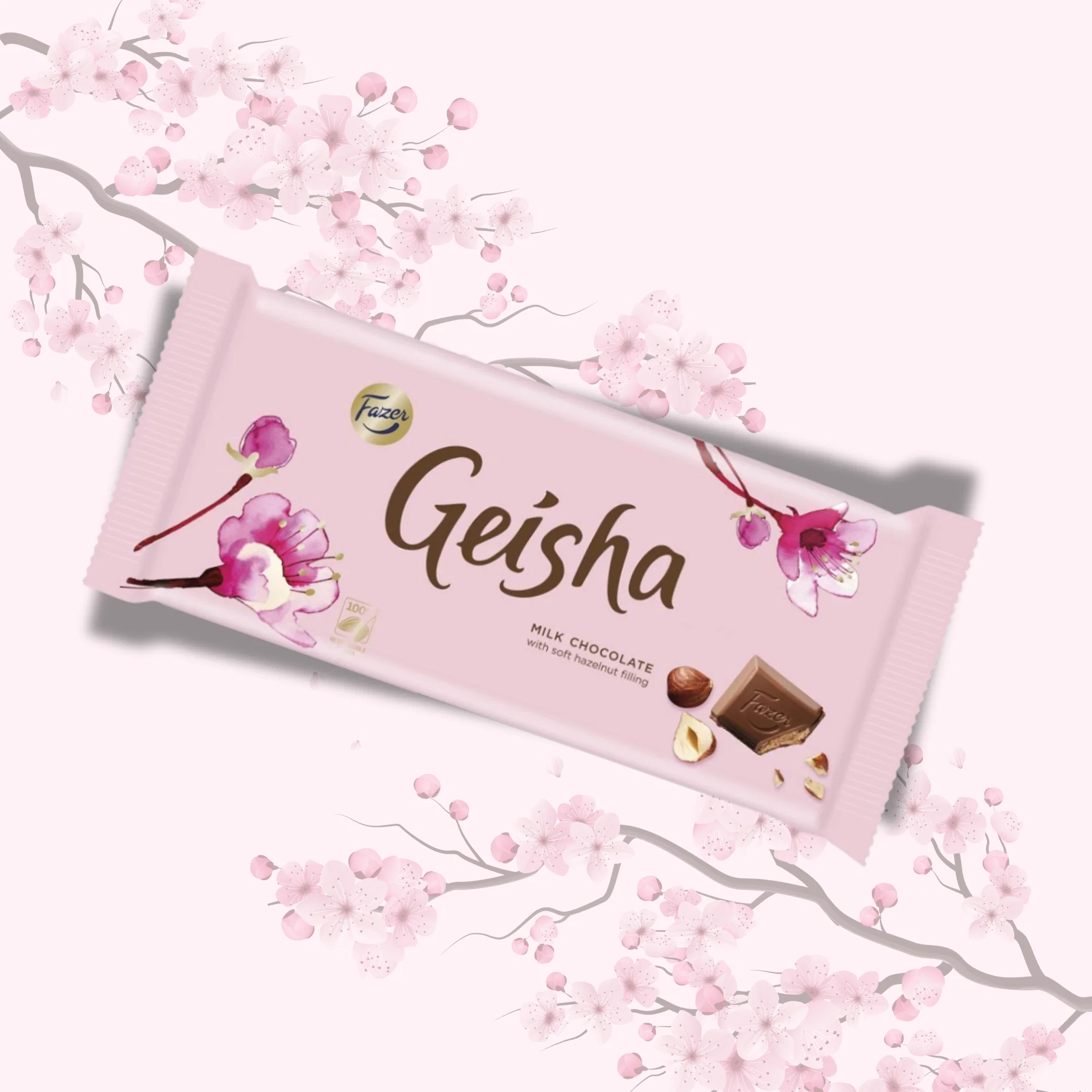 Geisha Milk Chocolate With Soft Hazelnut Filling - Image 2