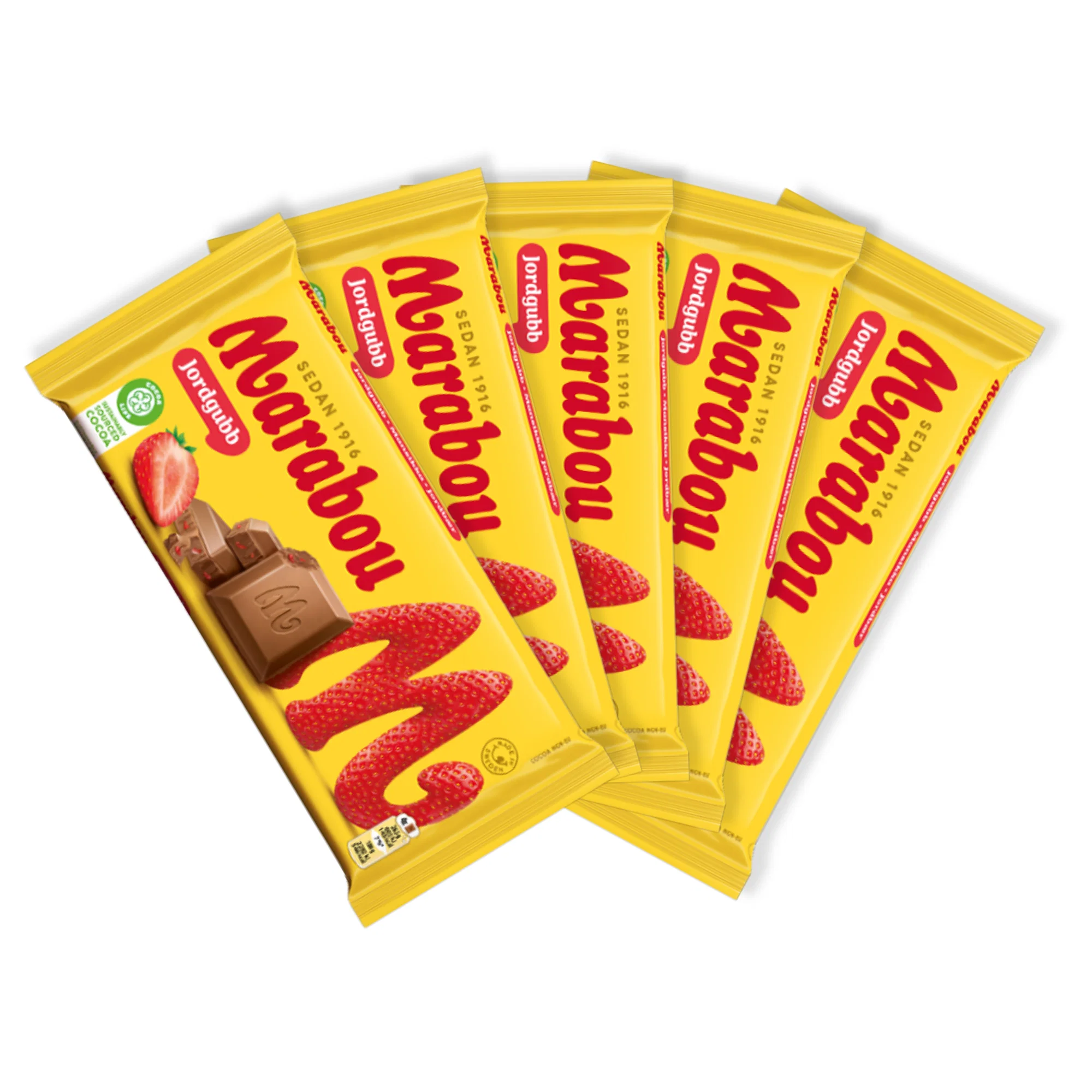 Marabou Strawberry 185g - Image 3
