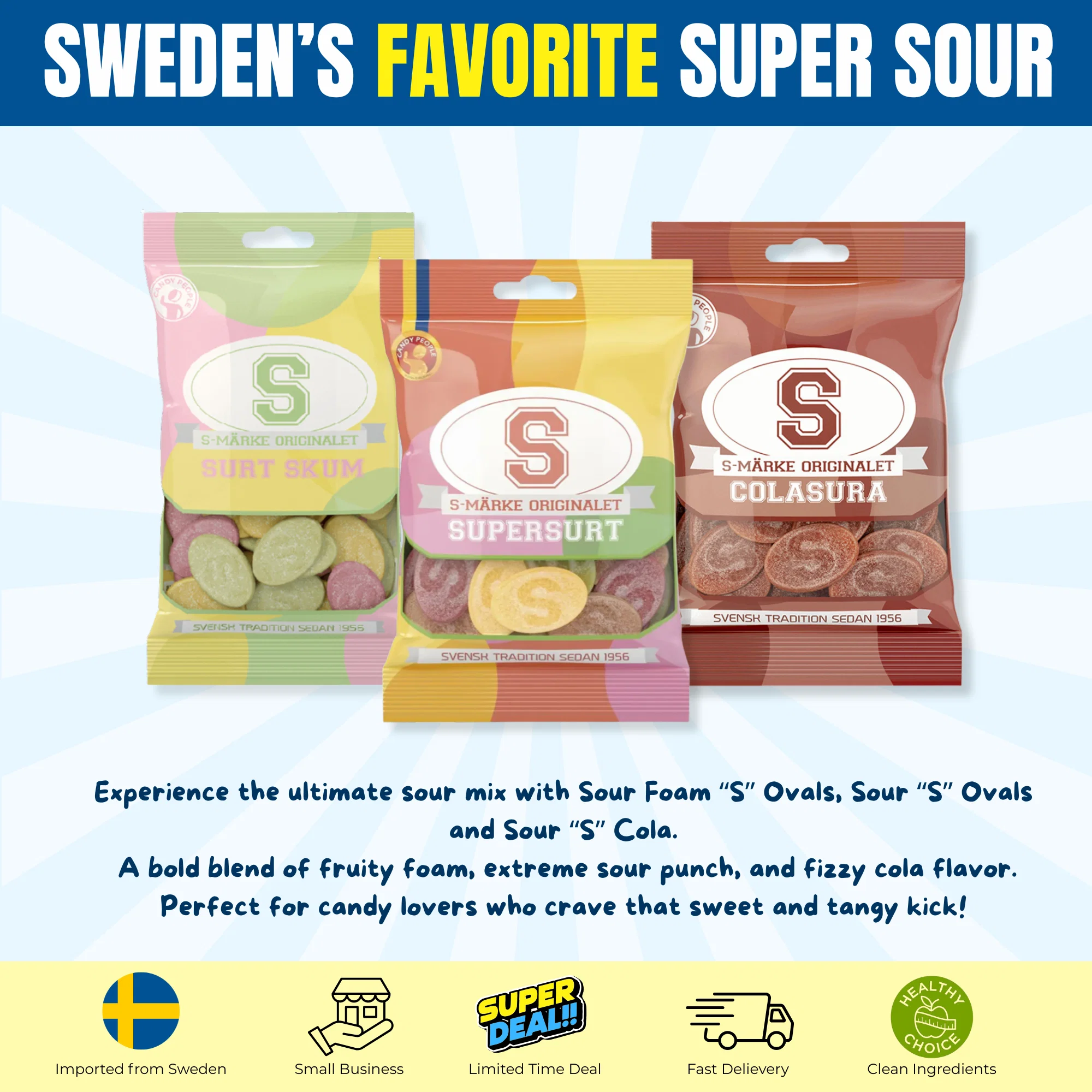 XXL Sour Swedish Candy Bundle 2.8 lb - Image 3