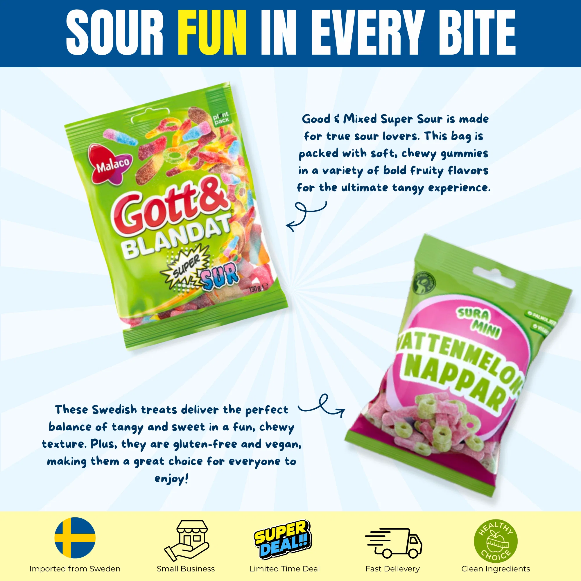 XXL Sour Swedish Candy Bundle 2.8 lb - Image 5
